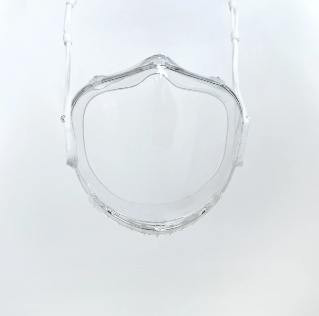 Wholesale Plastic Transparent Protective Reusable Smile Face Mask Safety Clear PC All-Round Face Mask