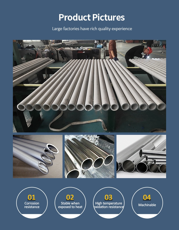 ASTM 201 202 310S 309S 304 316 2205 5083 5052 3003 1020 1045 Welded Seamless Polished Aluminum/Galvanized/Carbon/Stainless Steel Pipe for Decorative