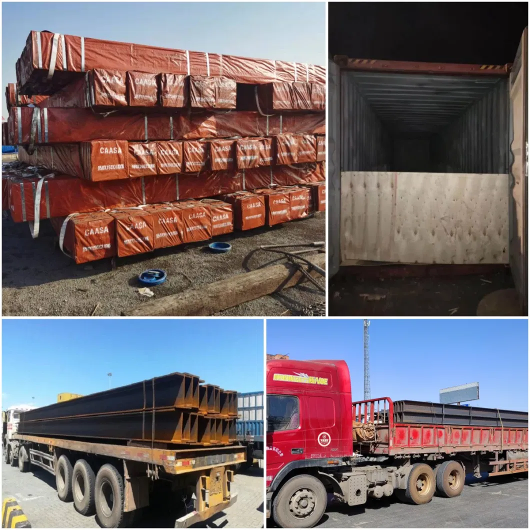 ASTM AISI JIS Hot Rolled Cold Rolled H Beam Profile Steel H Type Iron Beam Q235B Q355b H Shape Section Steel for Steel Structure