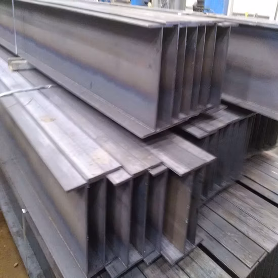 Perfil de viga H laminado a alta temperatura tipo H de aço de ferro S235jr A36 S355jr aço de baixo carbono para construção